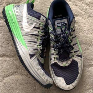 Nike Seattle Seahawks Lunar Trail running shoes